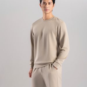 Bộ Nỉ Thể Thao Cổ Tròn Thiết Kế Basic, Giữ Ấm, Chống Xù 9ANOT001 + 9QNIT001