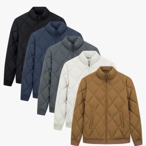 Áo Khoác Phao Biluxury Thiết Kế Chần Bông Quả Trám 9AKPT526